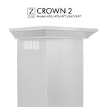 ZLINE Crown Molding Profile 2 for Wall Mount Range Hood (CM2-455/476/477/667/697) - MyBBQDirect
