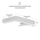 ZLINE Crown Molding Profile 5 for Wall Mount Range Hood (CM5-KECOM-304)