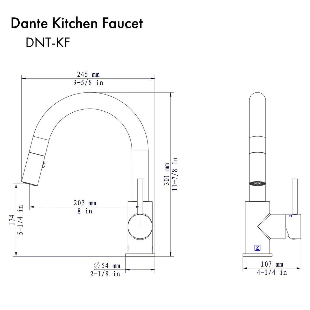 ZLINE Dante Kitchen Faucet (DNT-KF) - MyBBQDirect