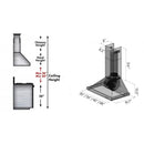 ZLINE Convertible Designer Series Fingerprint Resistant Stainless Steel Wall Mount Range Hood (8KBS) - MyBBQDirect