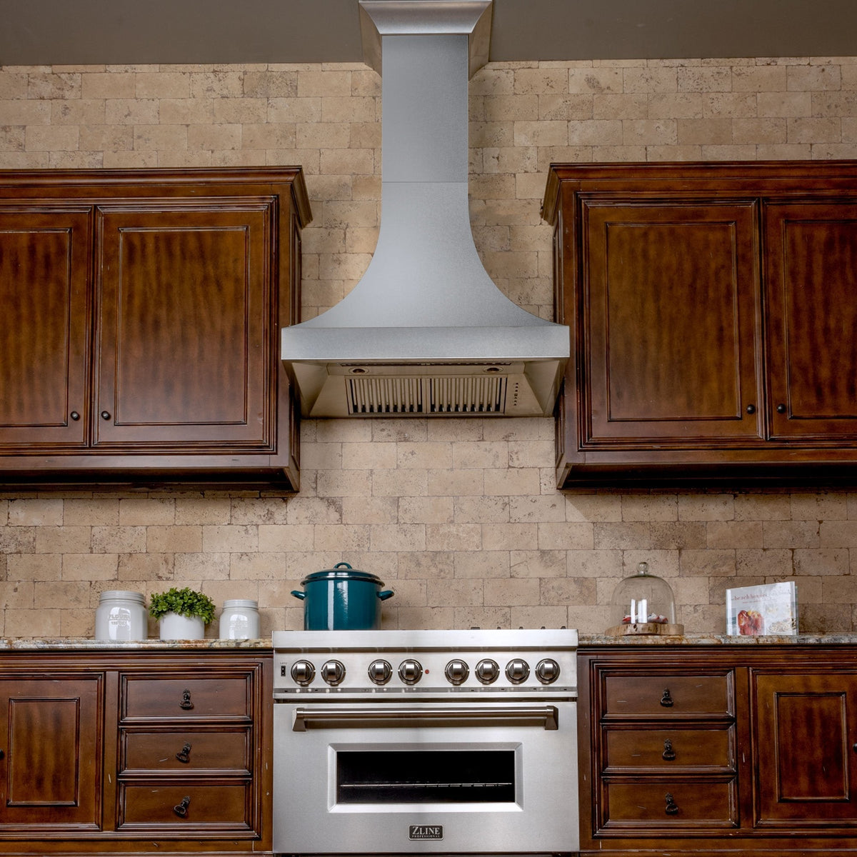 ZLINE Designer Series Fingerprint Resistant Stainless Steel Wall Range Hood (8632S) - MyBBQDirect