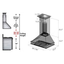 ZLINE Designer Series Fingerprint Resistant Wall Mount Range Hood (8656S) - MyBBQDirect