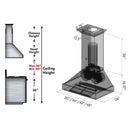 ZLINE Convertible Designer Series Copper Wall Mount Range Hood (8667C) - MyBBQDirect