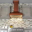 ZLINE Convertible Designer Series Copper Wall Mount Range Hood (8667C) - MyBBQDirect