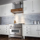 ZLINE Remote Blower Ducted Designer Series Wooden Wall Mount Range Hood in Butcher Block (681W-RD/RS) - MyBBQDirect