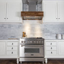 ZLINE Remote Blower Ducted Designer Series Wooden Wall Mount Range Hood in Butcher Block (681W-RD/RS) - MyBBQDirect