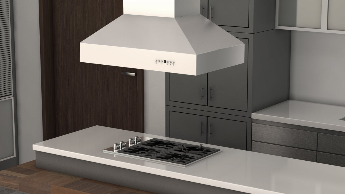 ZLINE Remote Blower Island Mount Range Hood in Stainless Steel with 400 and 700 CFM Options (697i-RD) - MyBBQDirect