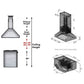 ZLINE Remote Blower Island Mount Range Hood in Stainless Steel with 400 and 700 CFM Options (697i-RD) - MyBBQDirect