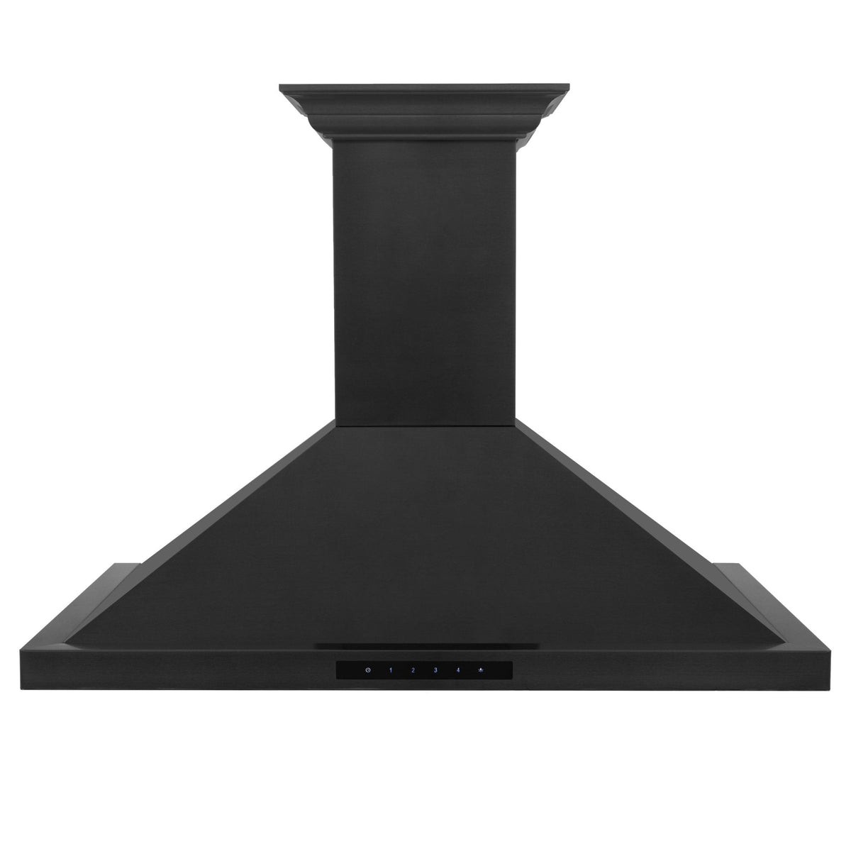 ZLINE Ducted Vent Wall Mount Range Hood in Black Stainless Steel with Built-in ZLINE CrownSound™ Bluetooth Speakers (BSKBNCRN-BT) - MyBBQDirect