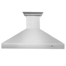 ZLINE Ducted Vent Wall Mount Range Hood in Stainless Steel with Built-in ZLINE CrownSound Bluetooth Speakers (697CRN-BT)