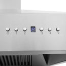 ZLINE Ducted Vent Wall Mount Range Hood in Stainless Steel with Built-in ZLINE CrownSound Bluetooth Speakers (697CRN-BT)