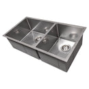 ZLINE 36 in. Chamonix Undermount Double Bowl Kitchen Sink with Bottom Grid (SR60D-36) - MyBBQDirect
