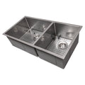 ZLINE 36 in. Chamonix Undermount Double Bowl Kitchen Sink with Bottom Grid (SR60D-36) - MyBBQDirect