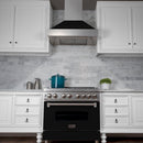 ZLINE Ducted Fingerprint Resistant Stainless Steel Range Hood with Black Matte Shell (8654BLM) - MyBBQDirect