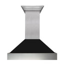 ZLINE Ducted Fingerprint Resistant Stainless Steel Range Hood with Black Matte Shell (8654BLM) - MyBBQDirect