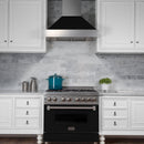 ZLINE Ducted Fingerprint Resistant Stainless Steel Range Hood with Black Matte Shell (8654BLM) - MyBBQDirect