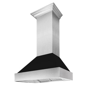 ZLINE Ducted Fingerprint Resistant Stainless Steel Range Hood with Black Matte Shell (8654BLM) - MyBBQDirect