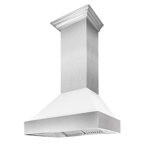 ZLINE Fingerprint Resistant Stainless Steel Range Hood With White Matte Shell (8654WM) - MyBBQDirect