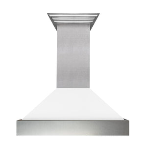 ZLINE Fingerprint Resistant Stainless Steel Range Hood With White Matte Shell (8654WM) - MyBBQDirect