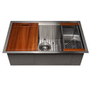 ZLINE 30 in. Garmisch Undermount Single Bowl Kitchen Sink with Bottom Grid and Accessories (SLS-30)