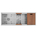 ZLINE 45 in. Garmisch Undermount Single Bowl Kitchen Sink with Bottom Grid and Accessories (SLS-45) - MyBBQDirect