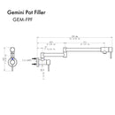 ZLINE Gemini Pot Filler (GEM-FPF) - MyBBQDirect