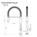 ZLINE Incline Kitchen Faucet  with Color Options (INC-KF) - MyBBQDirect
