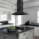ZLINE Convertible Vent Island Mount Range Hood in Black Stainless Steel (BSGL2iN) - MyBBQDirect
