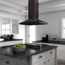 ZLINE Convertible Vent Island Mount Range Hood in Black Stainless Steel (BSGL2iN) - MyBBQDirect