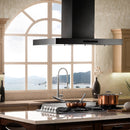 ZLINE Convertible Island Mount Range Hood in Black Stainless Steel (BSKE2iN) - MyBBQDirect