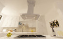 ZLINE Island Mount Range Hood in Fingerprint Resistant Stainless Steel & Glass (8GL14iS)