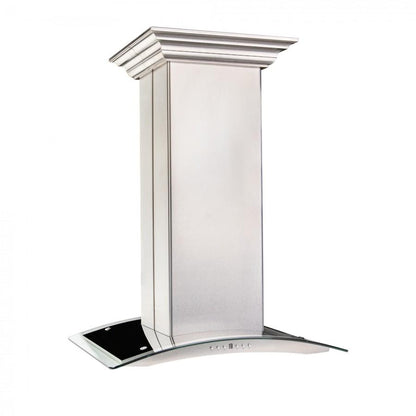 ZLINE Island Mount Range Hood in Fingerprint Resistant Stainless Steel & Glass (8GL14iS)