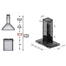 ZLINE Convertible Vent Island Mount Range Hood in Stainless Steel (KE2i) - MyBBQDirect