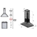 ZLINE Convertible Island Mount Range Hood in Stainless Steel (KL3i) - MyBBQDirect