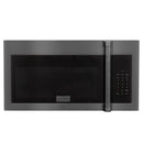 ZLINE 30 in. Recirculating Over the Range Convection Microwave Oven with Traditional Handle and Charcoal Filters in Black Stainless Steel (MWO-OTRCFH-30-BS) - MyBBQDirect