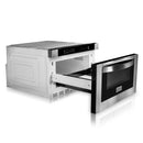 ZLINE 48 in. Kitchen Package with Stainless Steel Dual Fuel Range, Convertible Vent Range Hood and Microwave Drawer (3KP-RARH48-MW) - MyBBQDirect