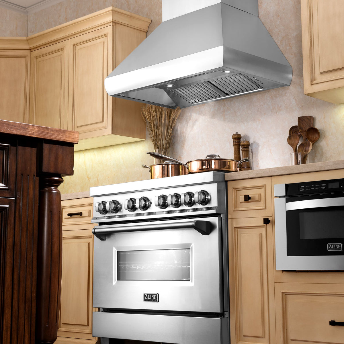 ZLINE Professional Ducted Wall Mount Range Hood in Stainless Steel (687) - MyBBQDirect