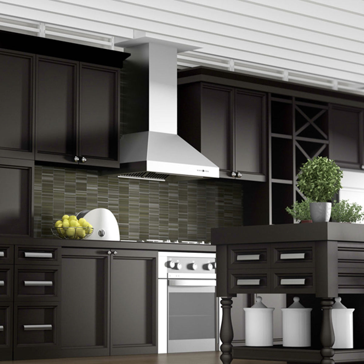 ZLINE Professional Convertible Vent Wall Mount Range Hood in Stainless Steel (697) - MyBBQDirect