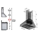 ZLINE 30" Professional Convertible Vent Wall Mount Range Hood in Stainless Steel (9667-30)