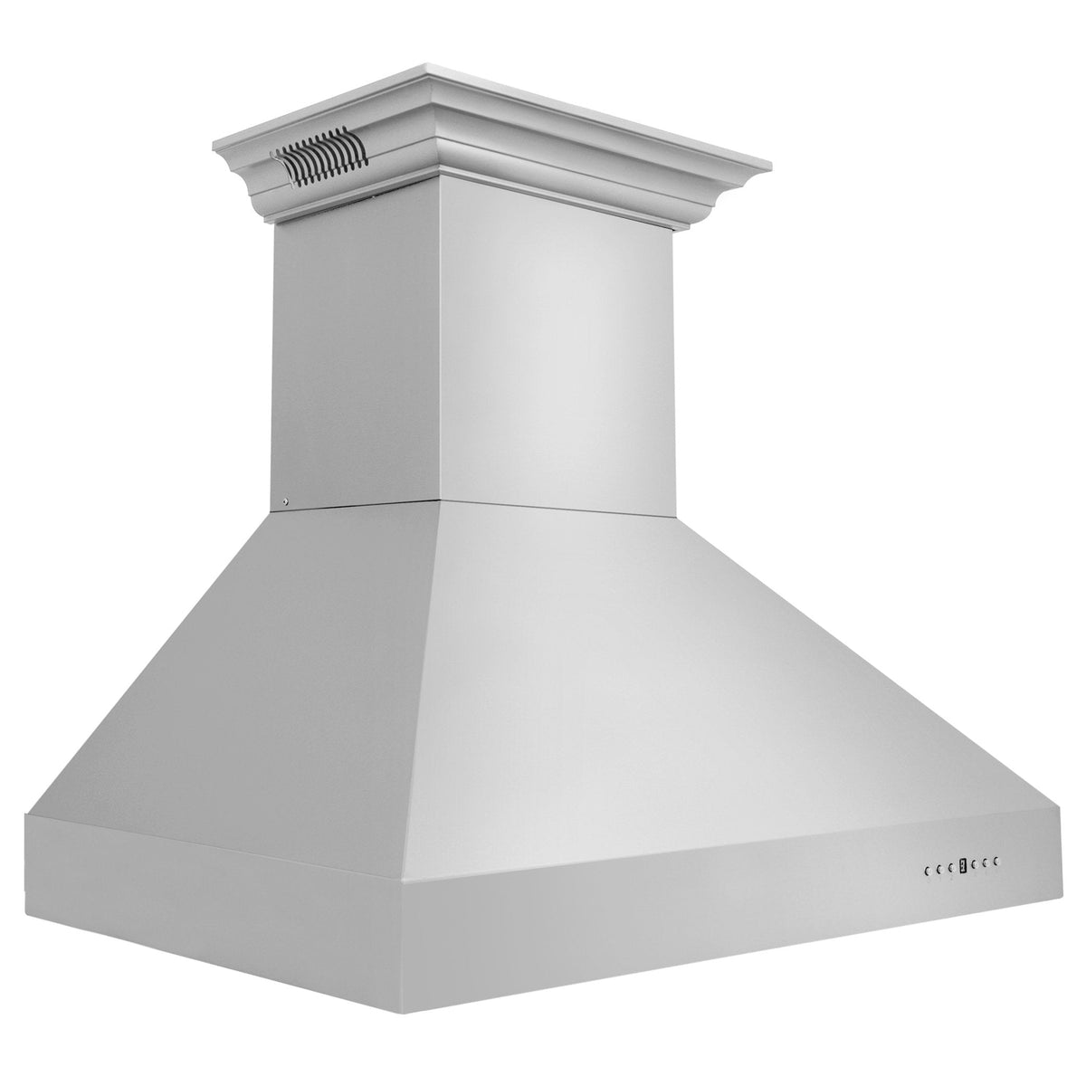 ZLINE Ducted Vent Wall Mount Range Hood in Stainless Steel with Built-in ZLINE CrownSound Bluetooth Speakers (667CRN-BT) - MyBBQDirect