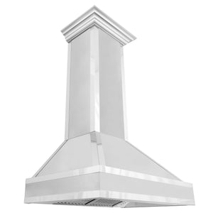ZLINE Designer Series Wall Mount Range Hood in Fingerprint Resistant Stainless Steel with Mirror Accents (655MR) - MyBBQDirect
