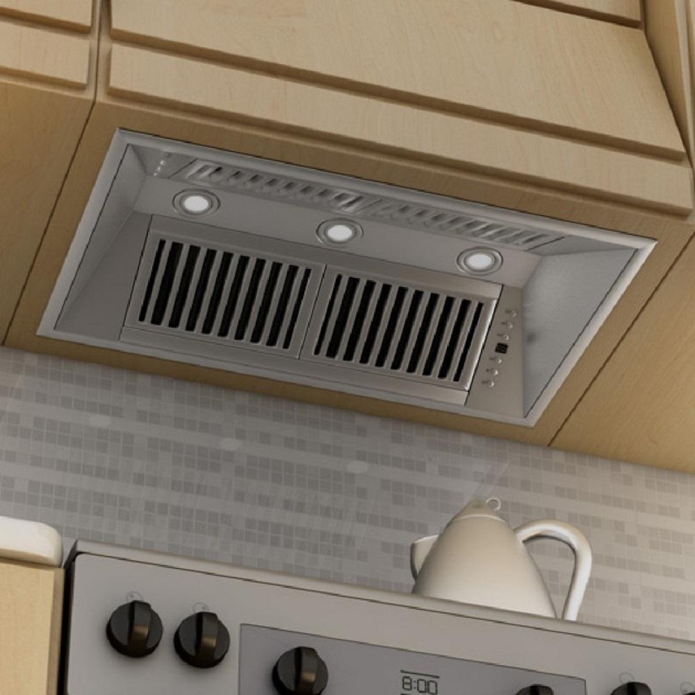 ZLINE Ducted Island Mount Range Hood Insert in Stainless Steel (721i) - MyBBQDirect