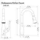 ZLINE Shakespeare Kitchen Faucet (SHK-KF) - MyBBQDirect