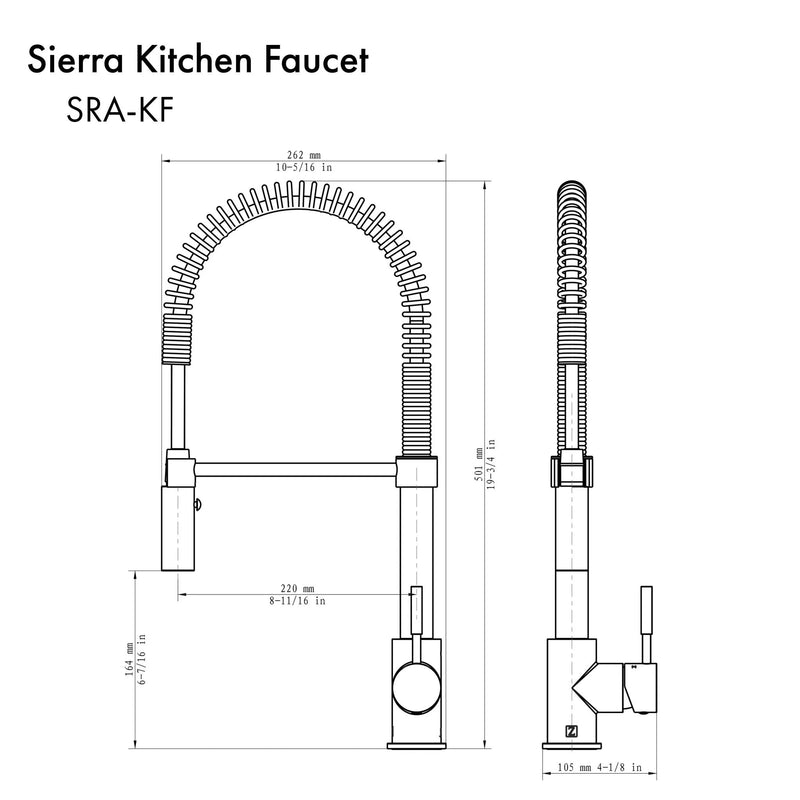 ZLINE Sierra Kitchen Faucet with Color Options