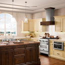 ZLINE Convertible Designer Series Wooden Wall Mount Range Hood in Butcher Block (681W) - MyBBQDirect