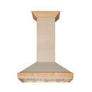 ZLINE Ducted Unfinished Wooden Wall Mount Range Hood (KBUF) - MyBBQDirect