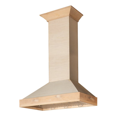 ZLINE Ducted Unfinished Wooden Wall Mount Range Hood (KBUF) - MyBBQDirect