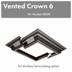 ZLINE Vented Crown Molding Profile 6 For Island Mount Range Hood (CM6V-KB2iB) - MyBBQDirect