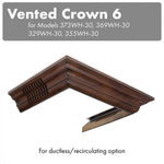 ZLINE Vented Crown Molding Profile 6 For Wall Mount Range Hood (CM6V-300W) - MyBBQDirect
