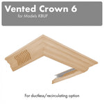 ZLINE Vented Crown Molding Profile 6 for Wall Mount Range Hood (CM6V-KBUF) - MyBBQDirect